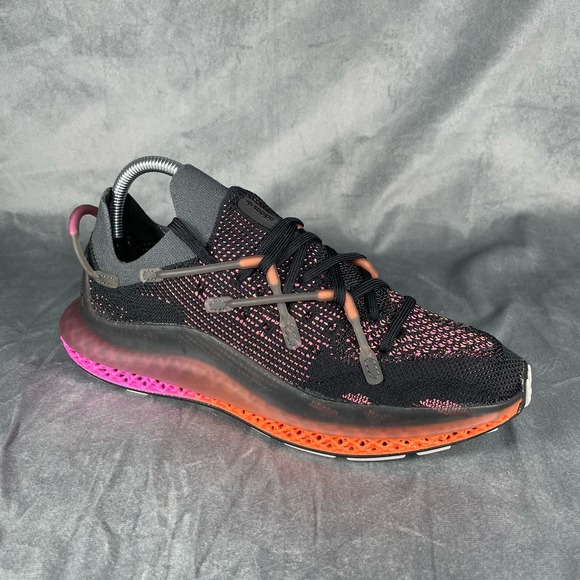 adidas Other - Adidas‎ 4D Fusio Primeknit Black Solar Orange Pink Running Shoes FZ2414 Men’s 7